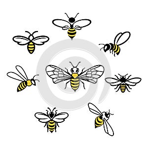 Honey bee Icons