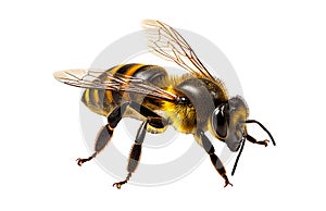 honey bee isolated on transparent or white background