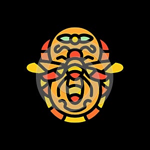 Honey Bee Logo Vector Design illustration Emblem