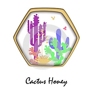 Honey Bees and Prickly Pear Cactus