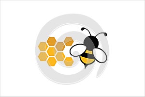 honey bumble bee hive vector background theme poster illustration photo