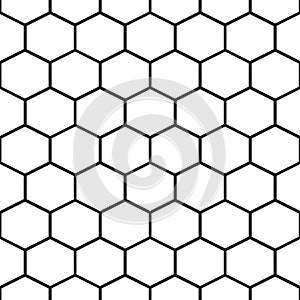 Honey comb cells vector seamless pattern.