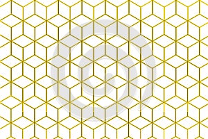 Honey comb illustration on white background