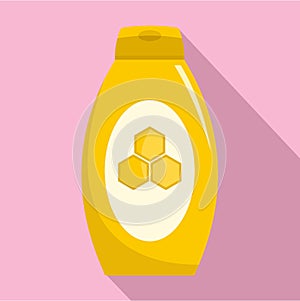 Honey cream icon, flat style
