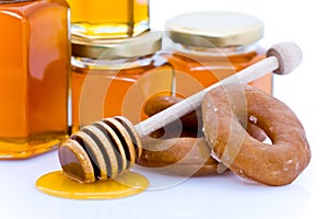 Honey and donuts