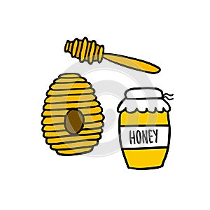 Honey doodle icons