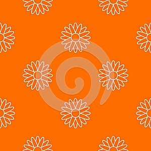 Honey flower pattern vector orange photo