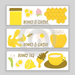 Honey and ginger design concept