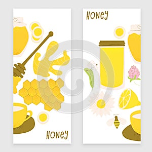 Honey and ginger design concept