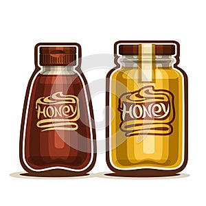 Honey in glass Jar