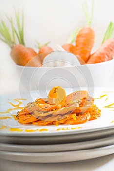 Honey glazed carrots