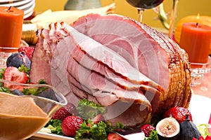 Honey ham photo