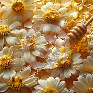 Honey indulgence backdrop.