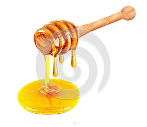 Honey isolated white