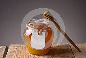 Honey jar with dipper