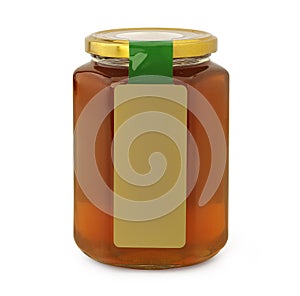 Honey Jar Mock-Up - Blank Label isolated on white background