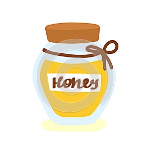 Honey jar vector