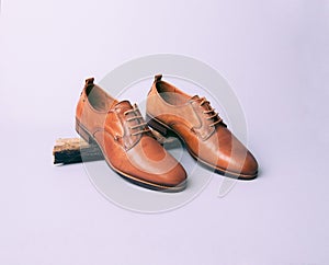Honey leather shoes for women. This Footwear can be used with different outfits