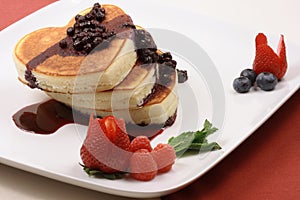 Honey moon healthy pancakes