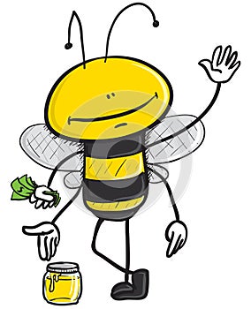 Honey selling bee