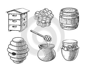 Honey sketch elements