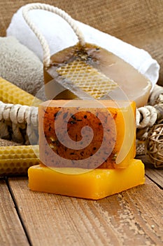 Honey soap bars