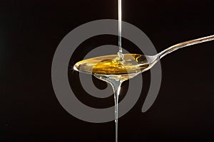 Honey in spoon