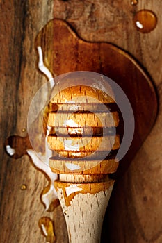 Honey spoon, special wooden dipper