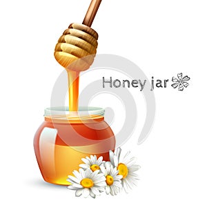 Honey Stick And Jar