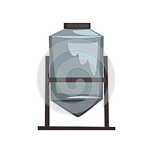 Honey storage, filtration and pasteurization equipment vector Illustration on a white background