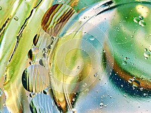 honey structural bubbles, macro blurred background. Macro photography wallpaper