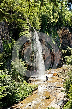 `Honey Waterfalls` in Karachay Cherkessia, Russian Federation