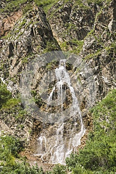 Honey Waterfalls are located in the Karachay Circassian Republic a natural attraction of Russia.