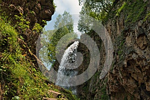 Honey waterfalls in the Republic of Karachay-Cherkessia.