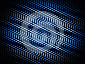 Honeycomb Background Blue