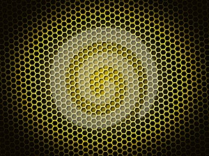 Honeycomb Background Yellow