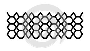 Honeycomb Geometric Pattern Abstract Mesh Background Vector, vector design Generative AI