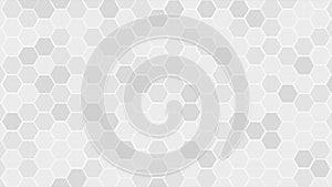 Honeycomb Grid tile random background or Hexagonal cell texture. in color gray or grey with difference border space. With 4k resol