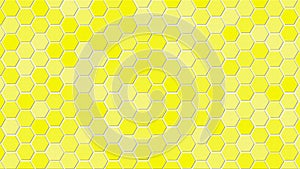 Honeycomb Grid tile random background or Hexagonal cell texture. in color yellow with gradient. Tecnology concept. with 4k resolut