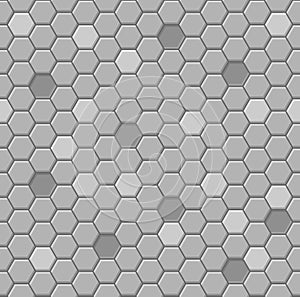 Honeycomb Hexagon Seamless Pattern for Backgrounds. Vector