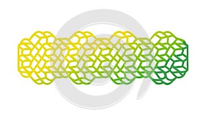 Honeycomb Hexagonal Pattern Grid, Seamless Geometric Background, vector design Generative AI