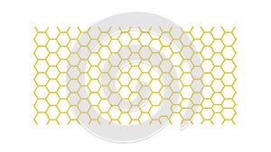 Honeycomb Hexagonal Pattern, Natural Geometric Design, vector design Generative AI