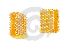 Honeycomb isolated on white background,