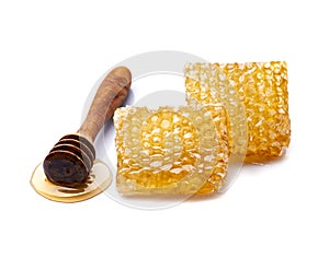 Honeycomb with liquid honey