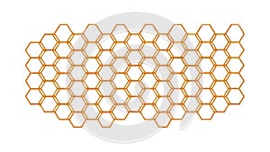 Honeycomb Pattern Abstract, Geometric Hexagonal Structure Design, vector design Generative AI