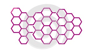 Honeycomb Pattern: Connectivity Structure Design. vector design Generative AI