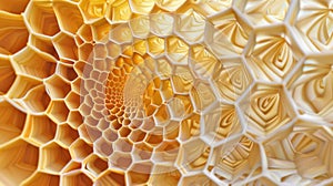 Honeycomb pattern in soft light