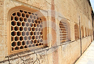 Honeycomb Patterned Window Cover.