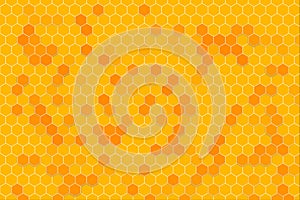Honeycomb random Grid background or Hexagonal cell texture.