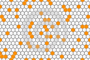 Honeycomb Seamless Pattern. Geometric Hexagons Background